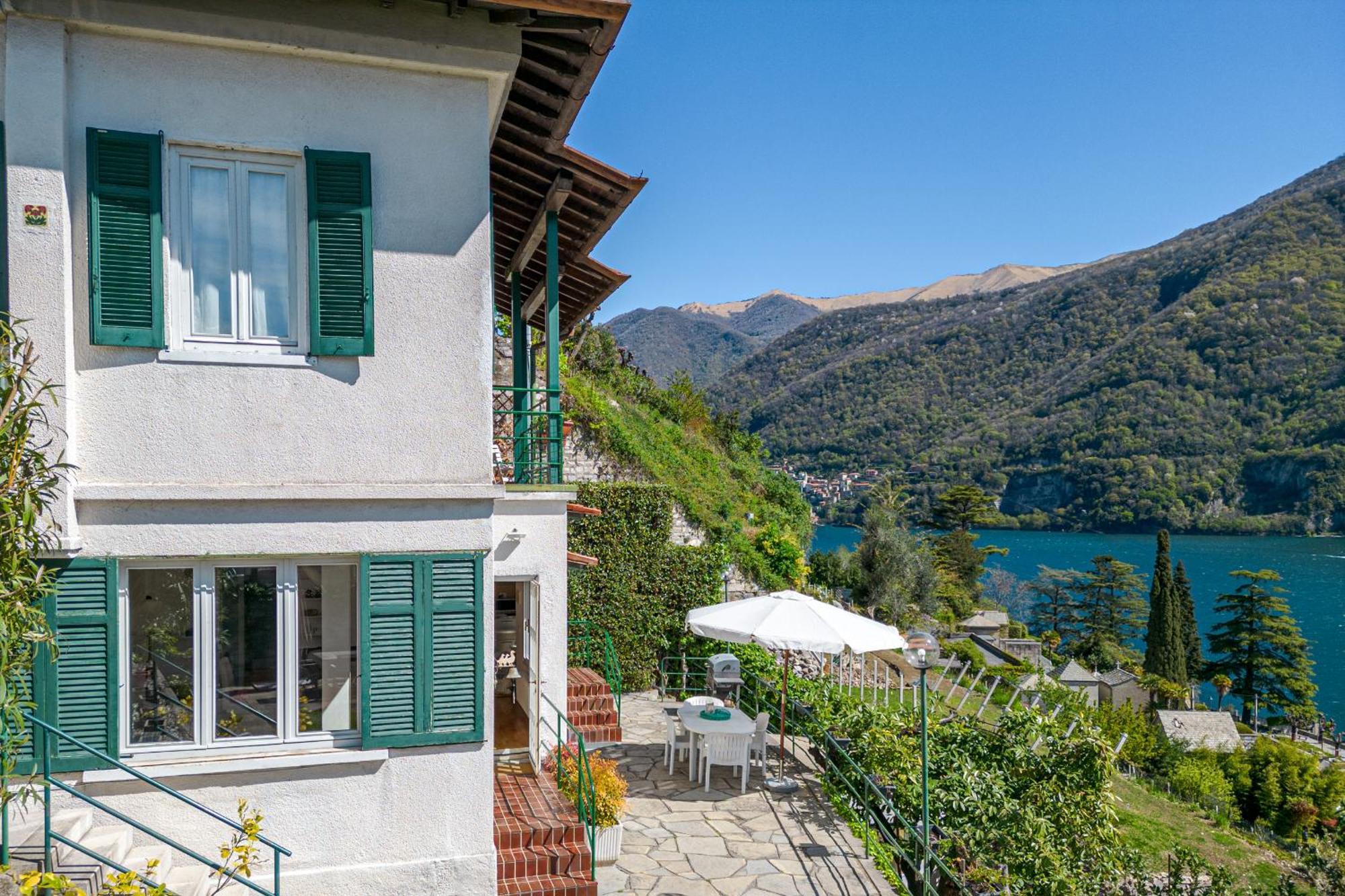 Casa Bambu - Splendida Vista Lago E Posto Auto 라글리오 외부 사진