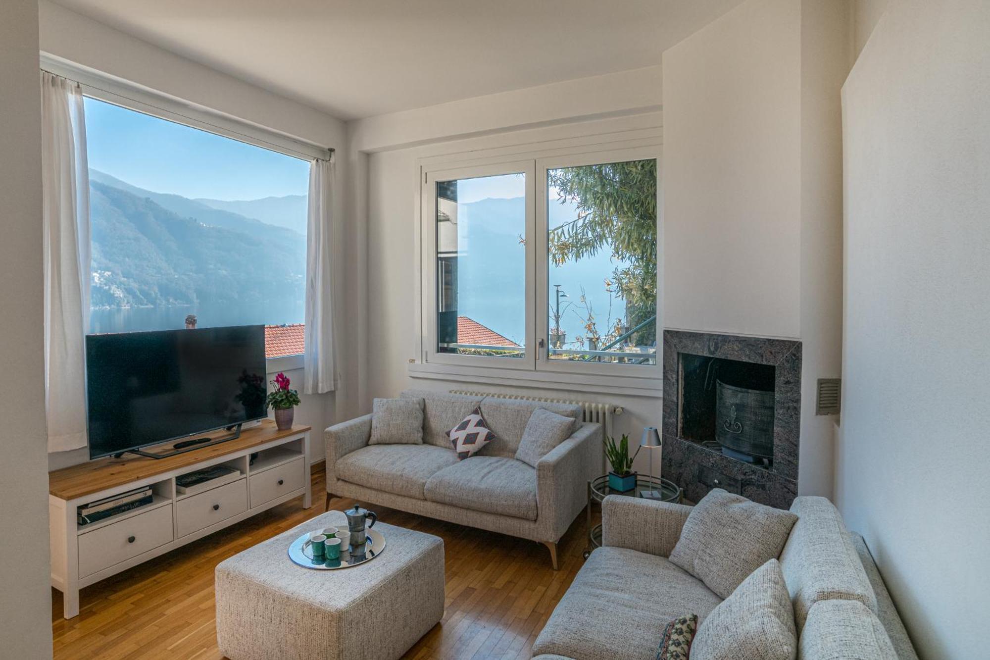 Casa Bambu - Splendida Vista Lago E Posto Auto 라글리오 외부 사진